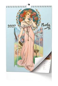 Wandkalender A3 - Alfons Mucha 2027
